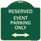 Signmission Event Parking W/ Bidirectional Arrow Heavy-Gauge Aluminum Sign, 18" x 18", G-1818-24073 A-DES-G-1818-24073 - alternate 1